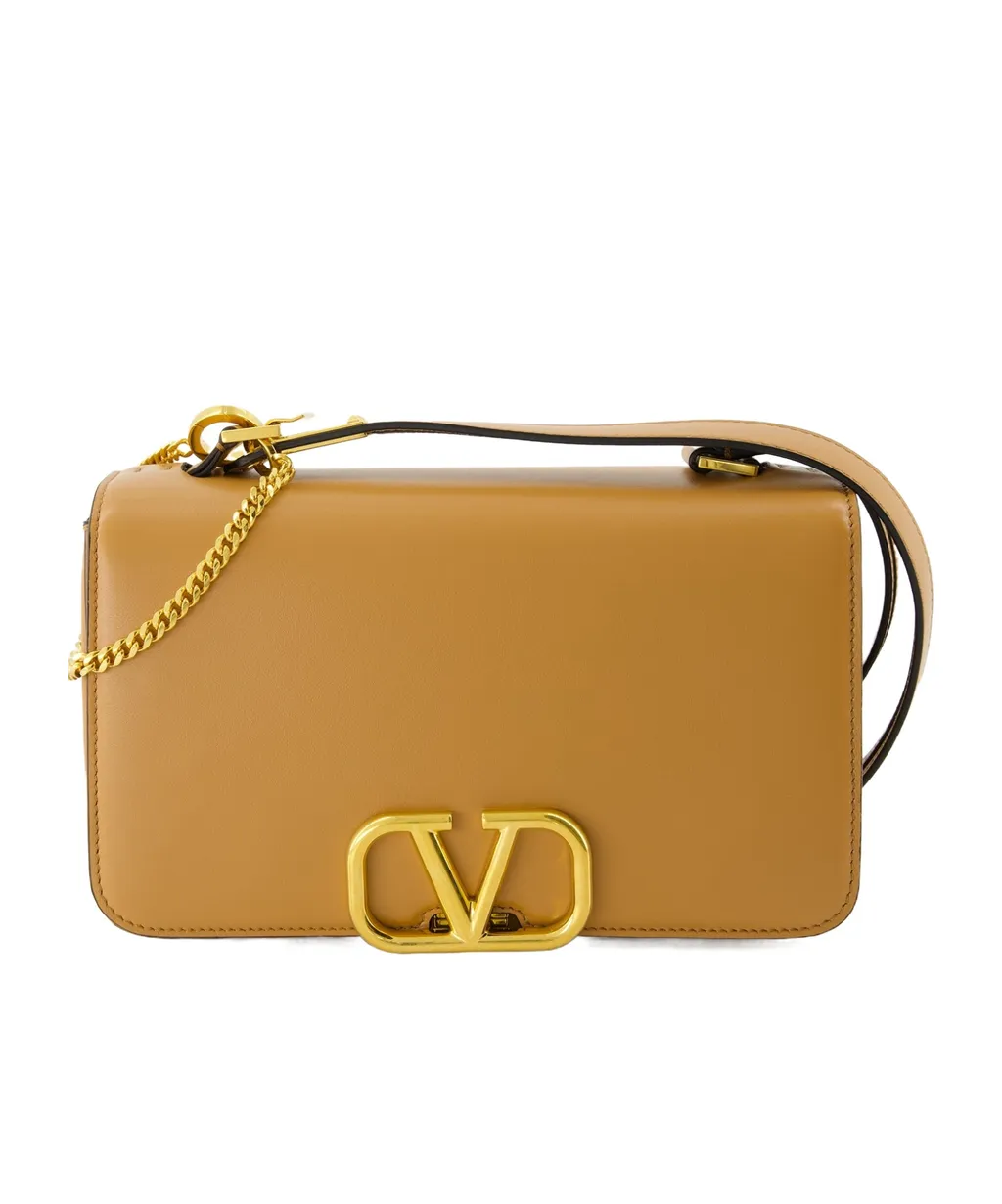 Valentino Vlogo Signature Foldover Top Shoulder Bag