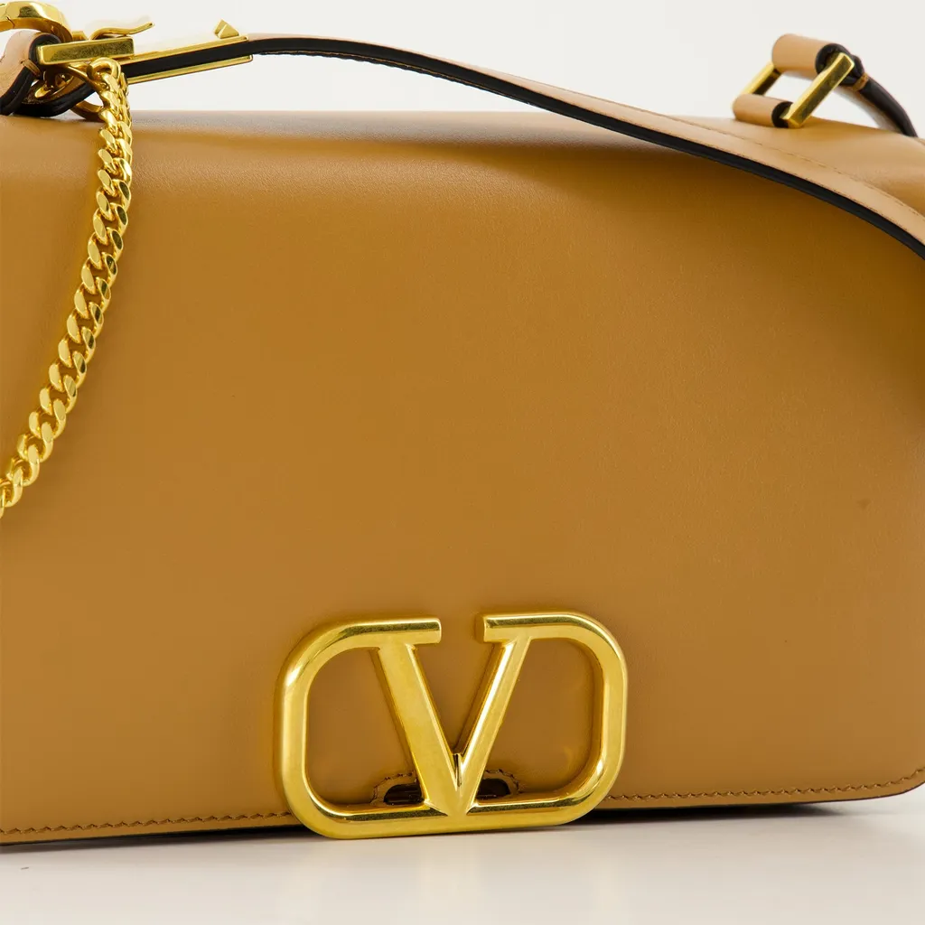 Valentino Vlogo Signature Foldover Top Shoulder Bag