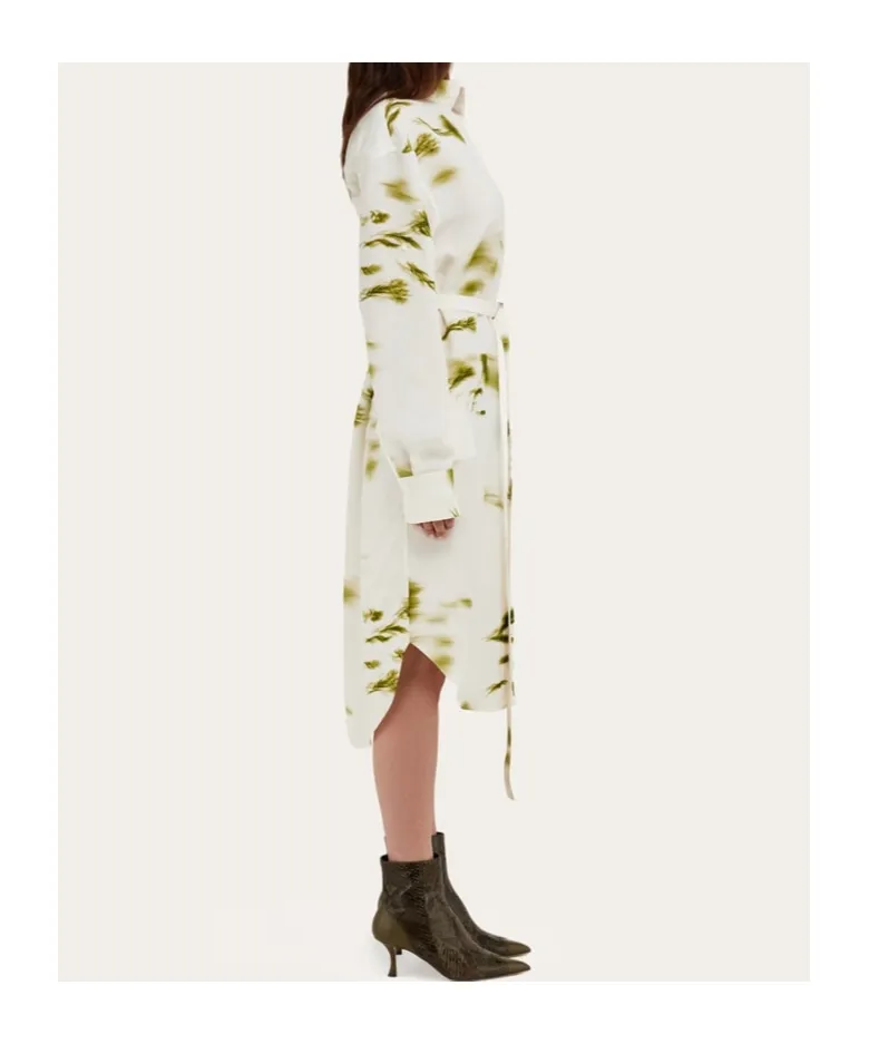 Flower Printed Shirt Skirt
