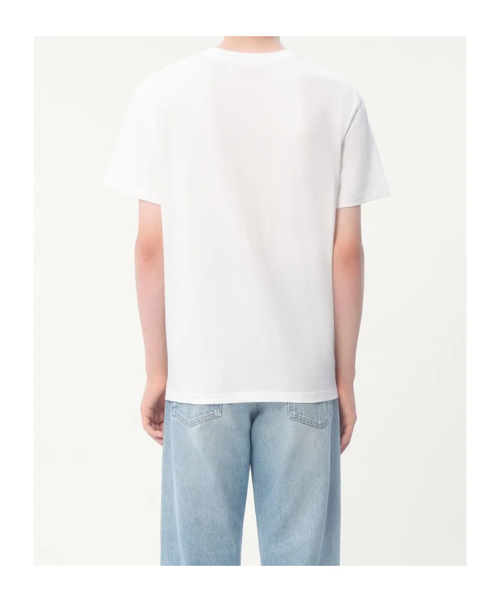 Cotton T-Shirt With Vlogo Patch
