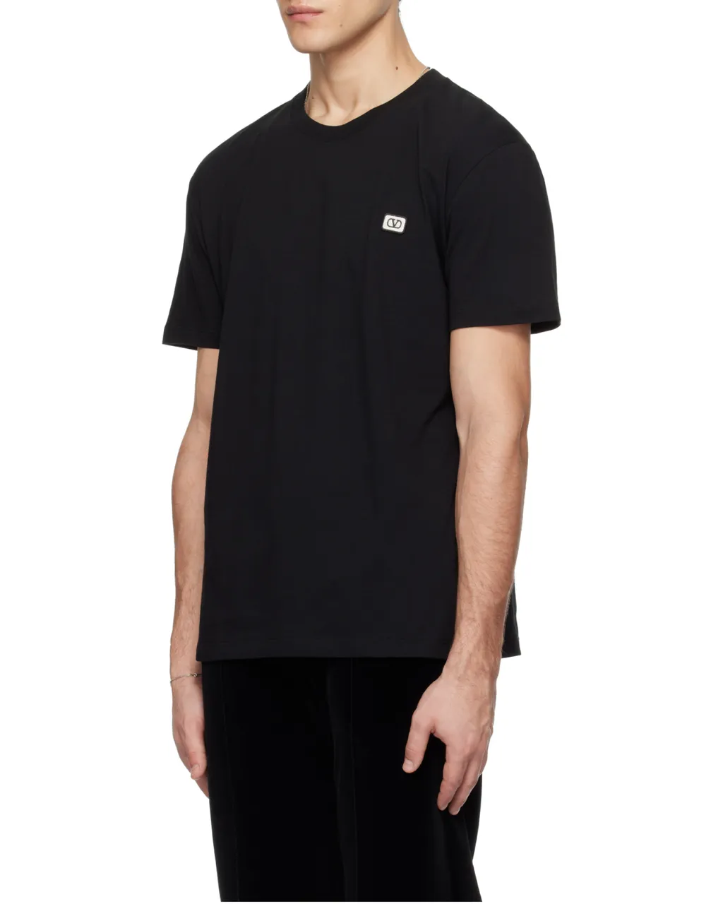 Valentino Vlogo Embroidered Crewneck T-Shirt