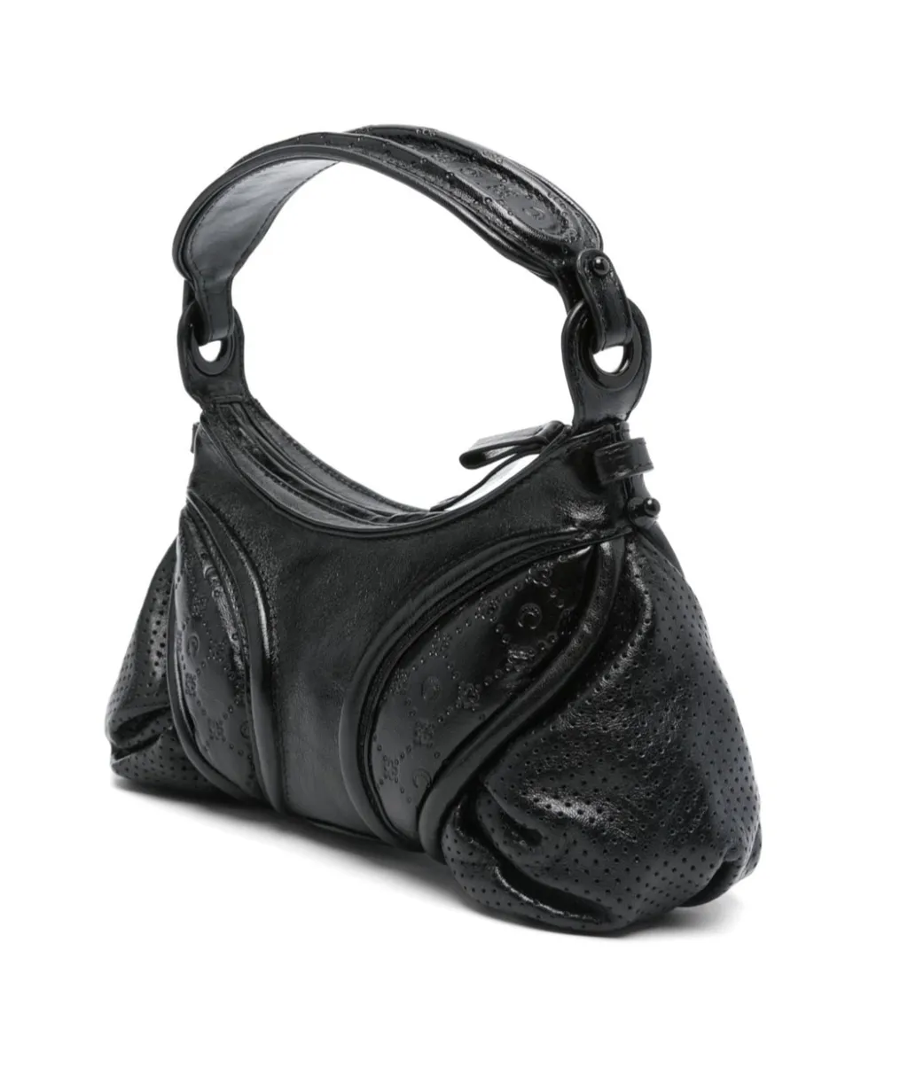 Marine Serre Futura Crescent Moon Plaque Mini Tote Bag