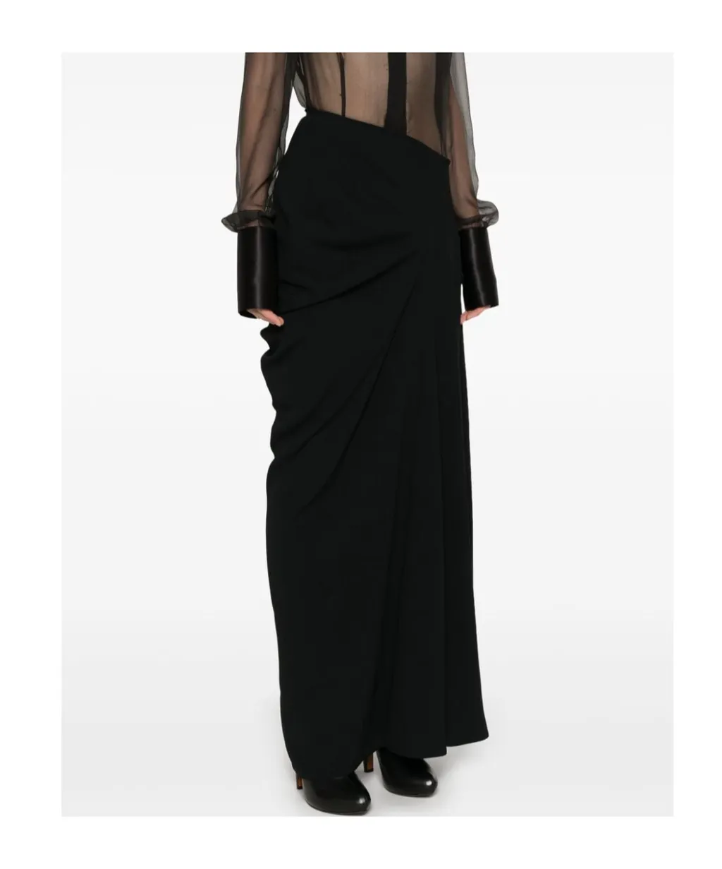 Pleated Maxi Skirt