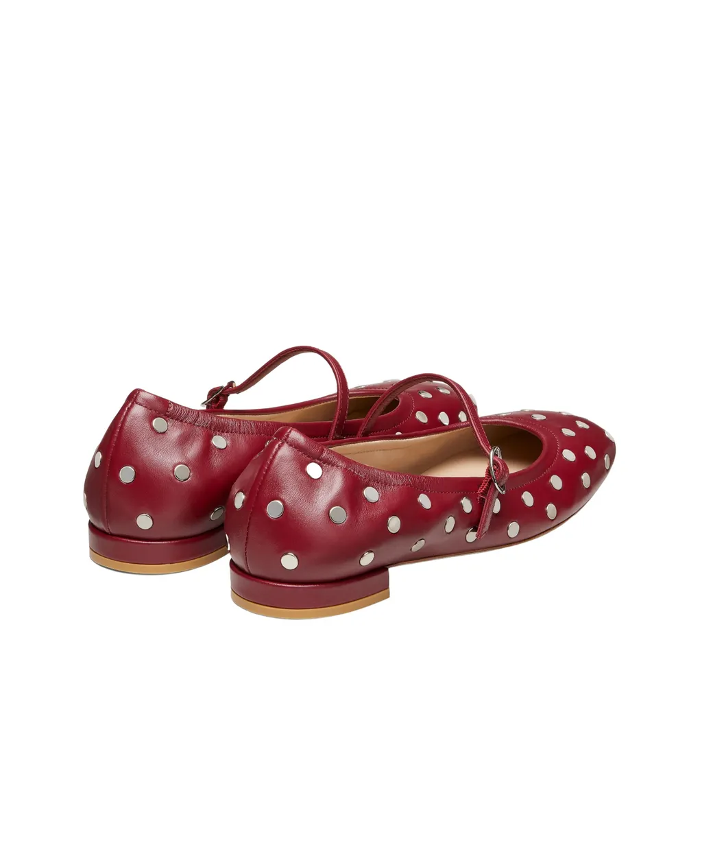 Claris Stud Ballet Flats