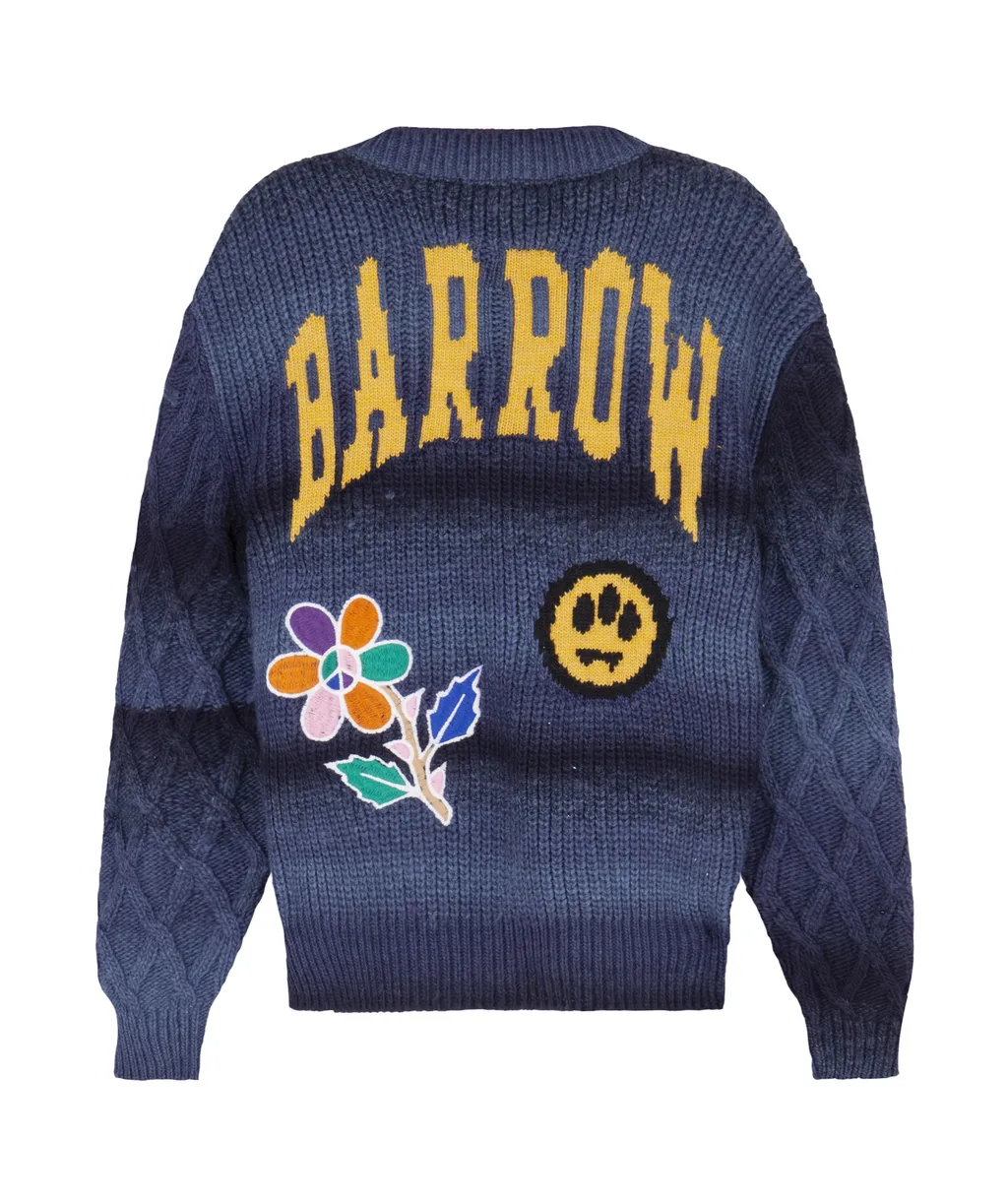 Patch-Detail Sweater