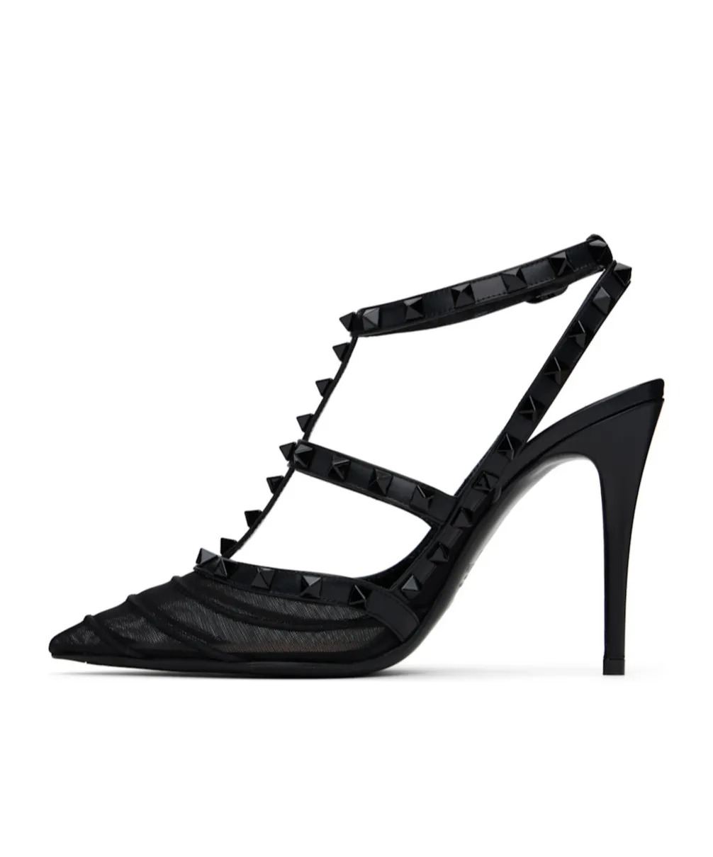 Valentino Garavani Rockstud Ankle Strap Pumps