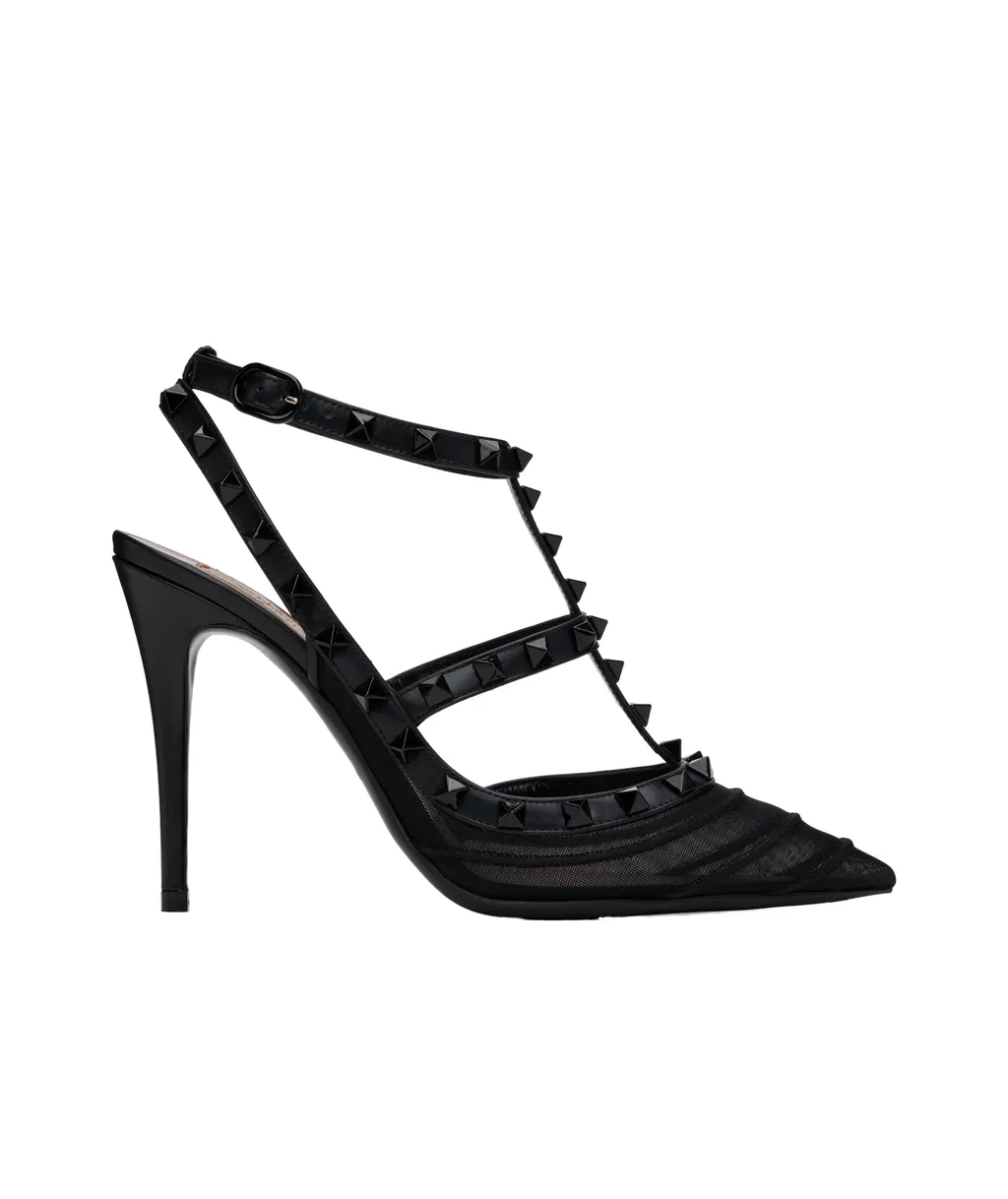 Valentino Garavani Rockstud Ankle Strap Pumps