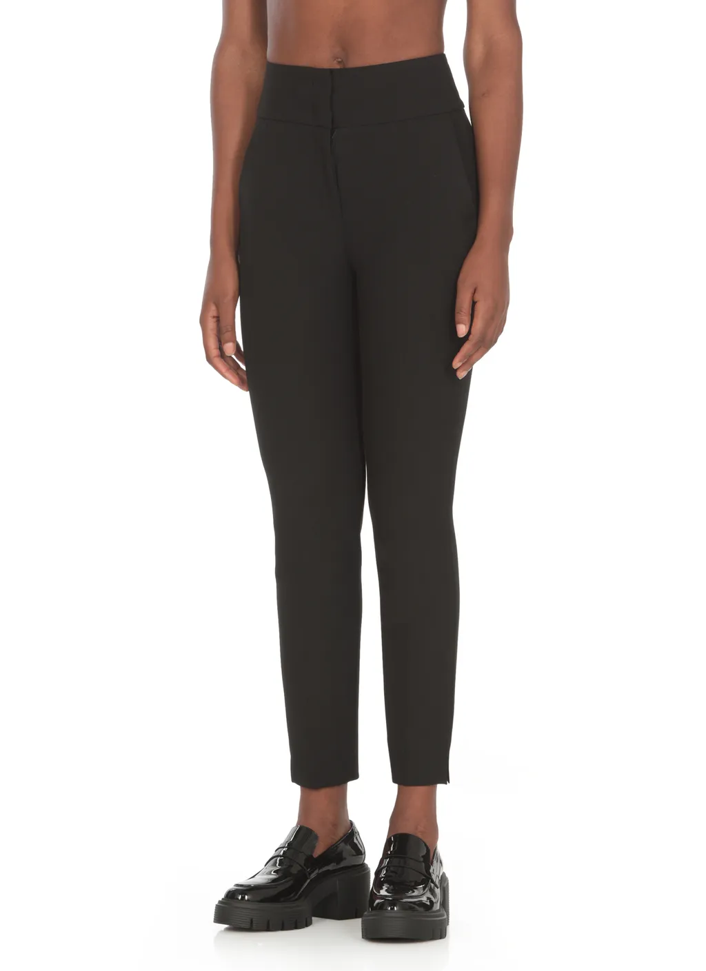 Peserico High Waist Slim-Fit Trousers