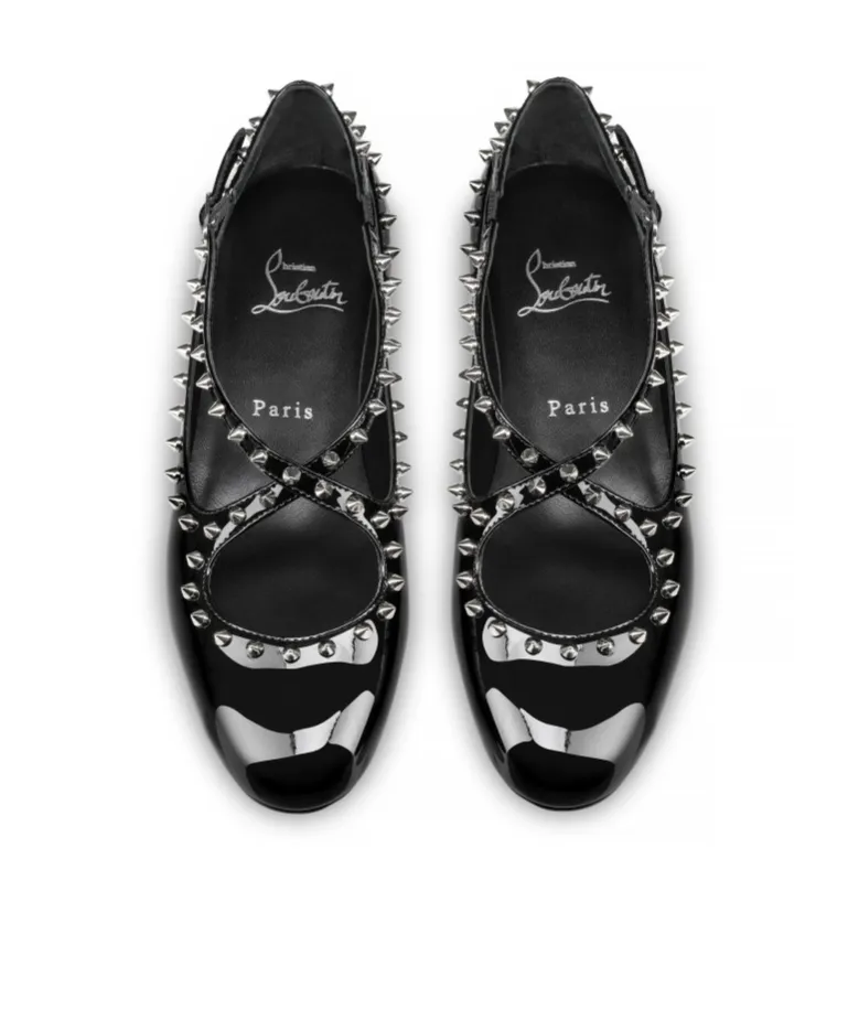 Christian Louboutin Pilouta Jane Spikes Ballerinas