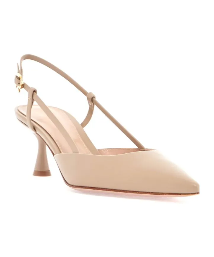 Gianvito Rossi Ascent Pointed-Toe Slingback Pumps