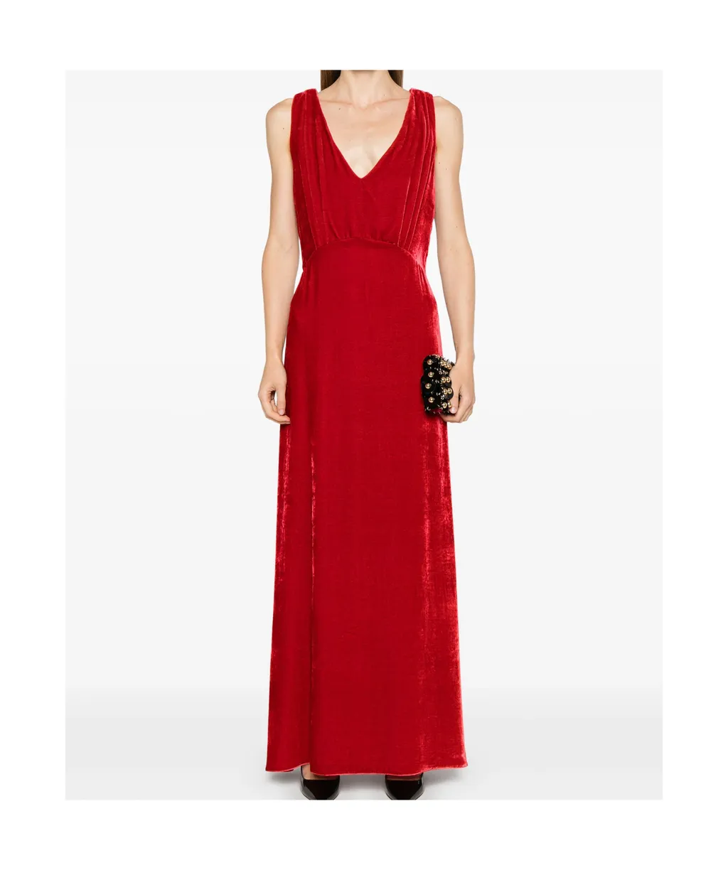 V-Neck Sleeveless Dress