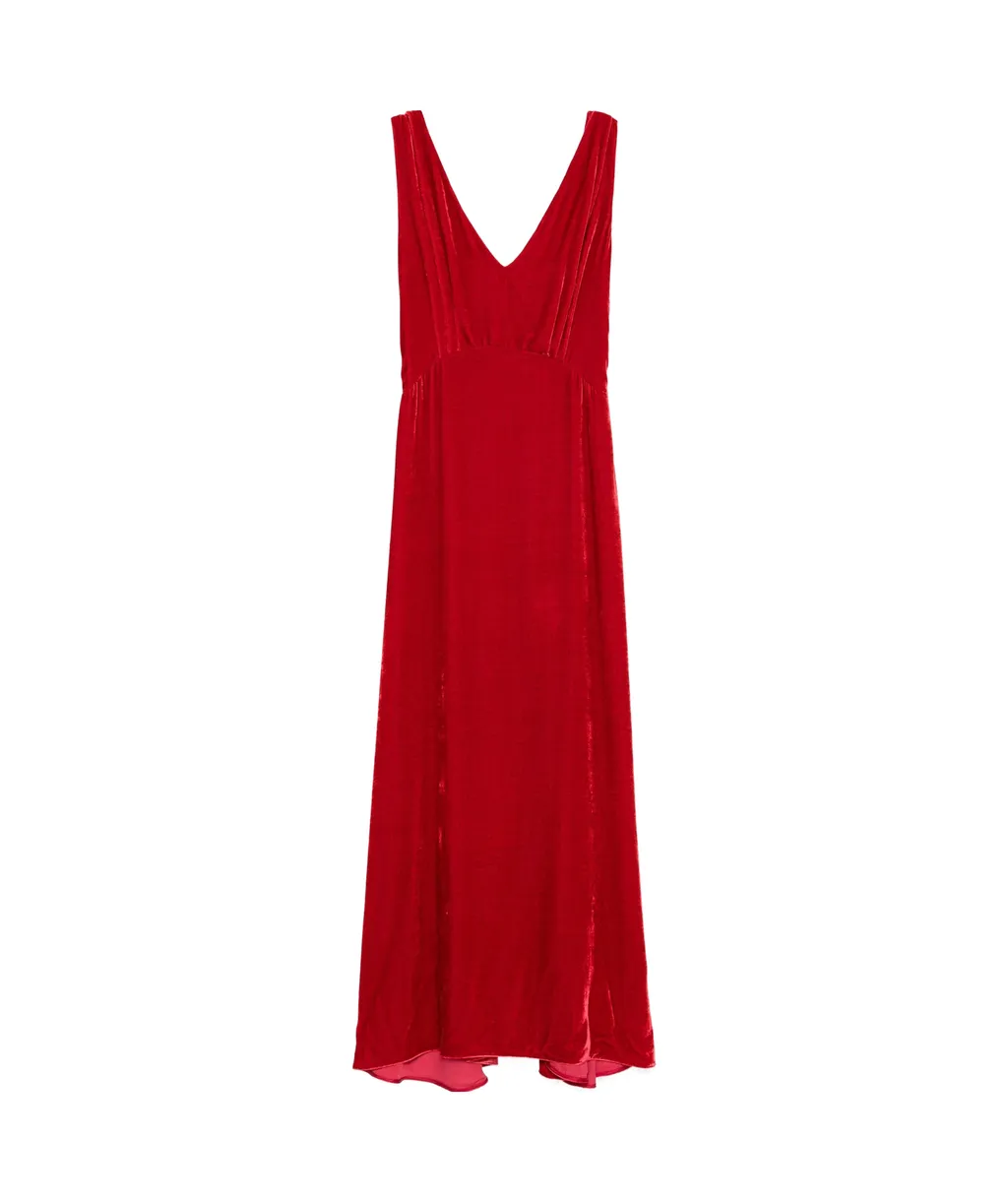 V-Neck Sleeveless Dress