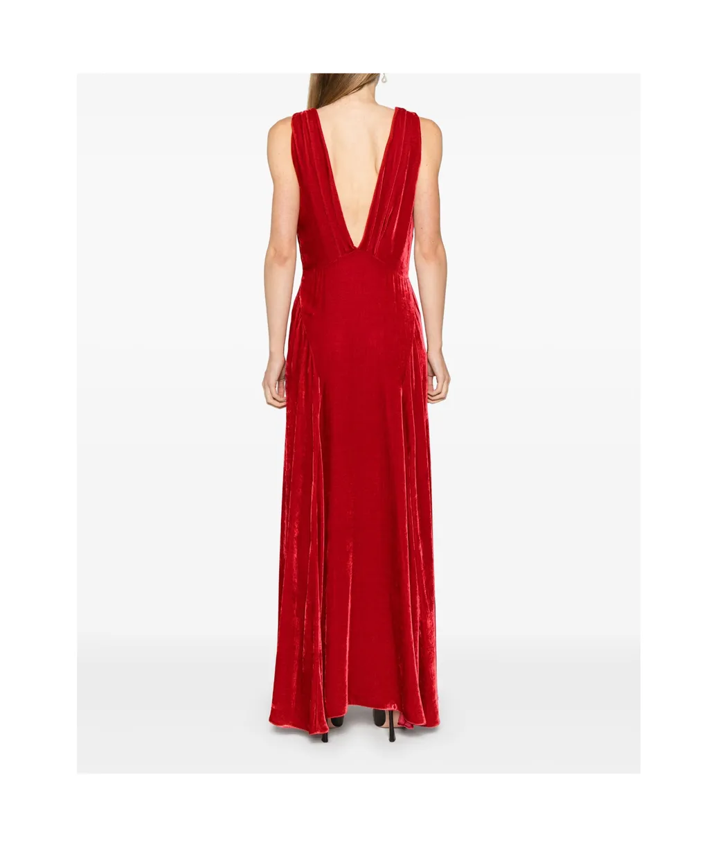 V-Neck Sleeveless Dress