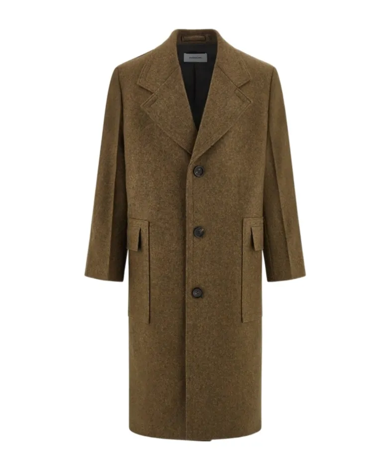 Salvatore Ferragamo Single-Breasted Military Coat