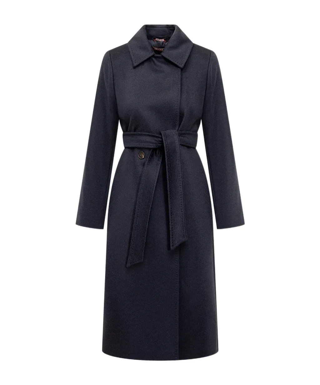 Max Mara Studio Double-Breasted Belted Coat