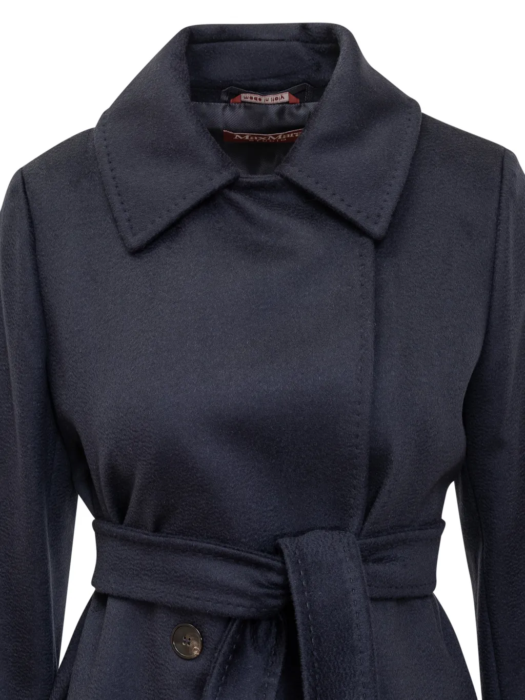 Max Mara Studio Double-Breasted Belted Coat