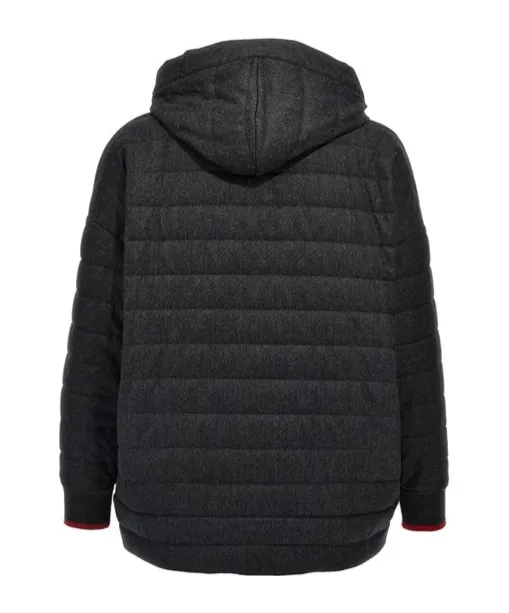 Brunello Cucinelli Zip-Up Hooded Jacket