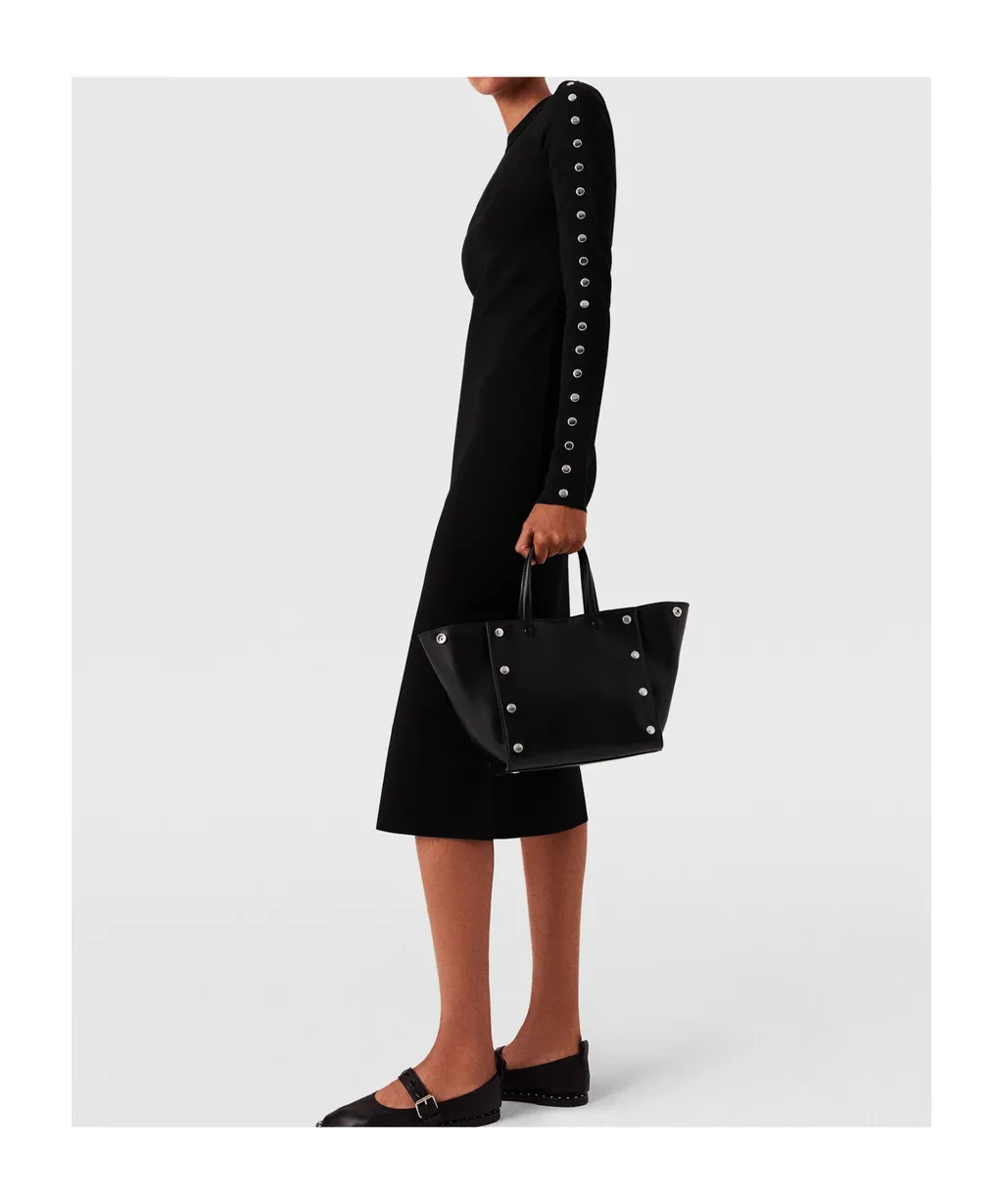 Stella Mccartney Slit Detailed Long-Sleeve Dress