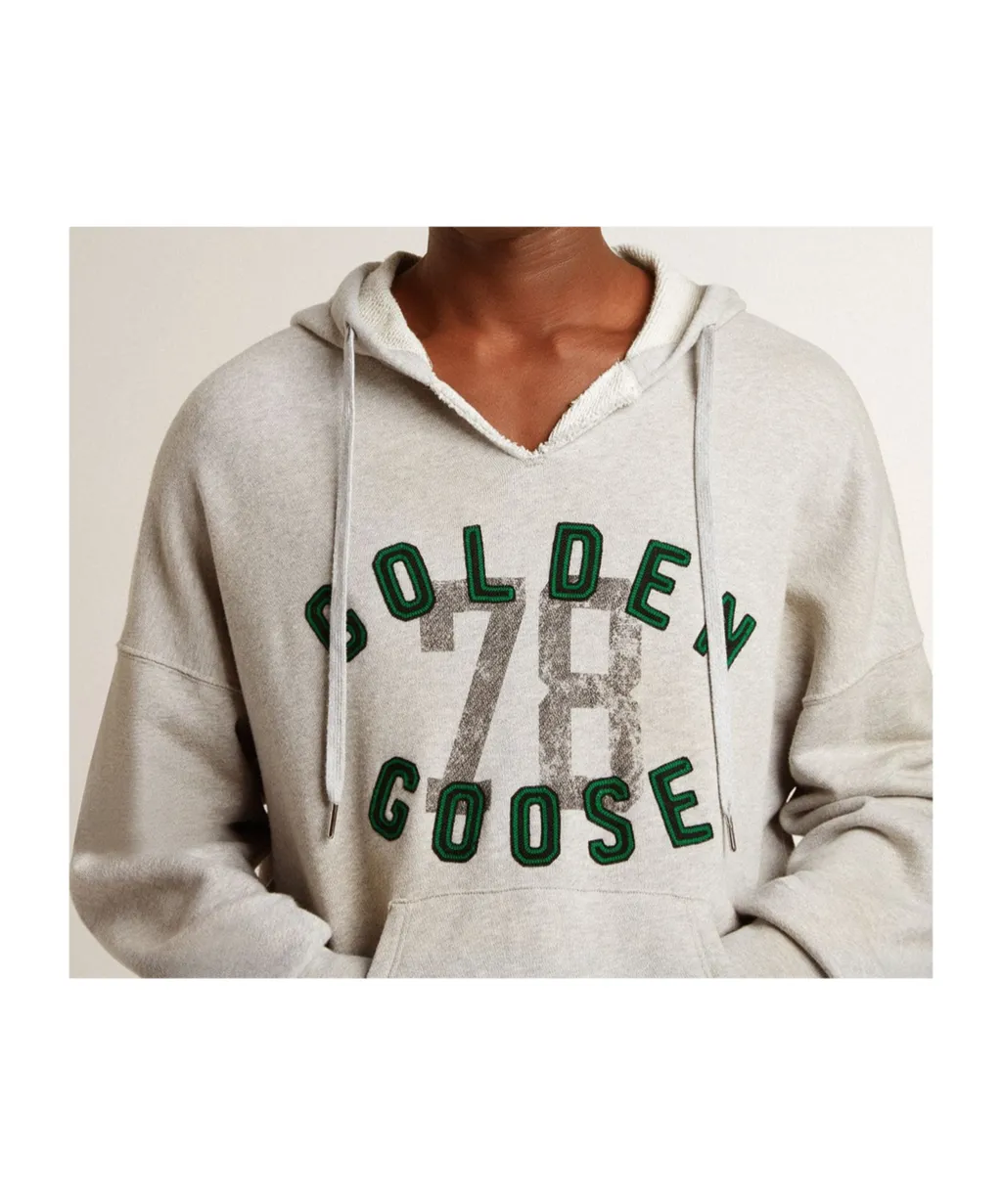 Golden Goose Deluxe Brand Logo Embroidered Drawstring Hoodie