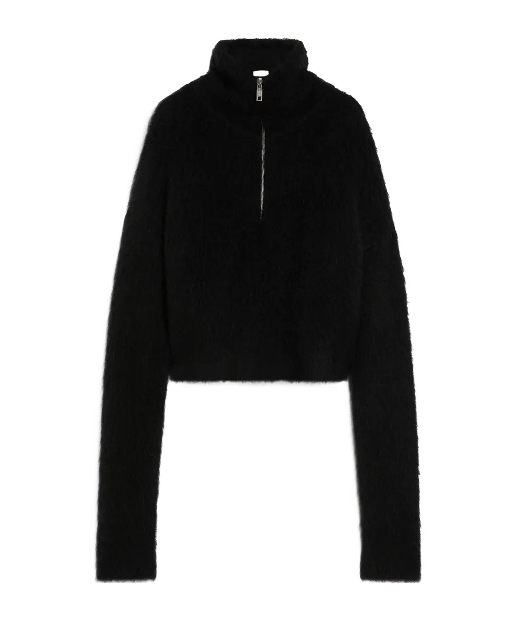 Sportmax Zip Detailed Cropped Jumper