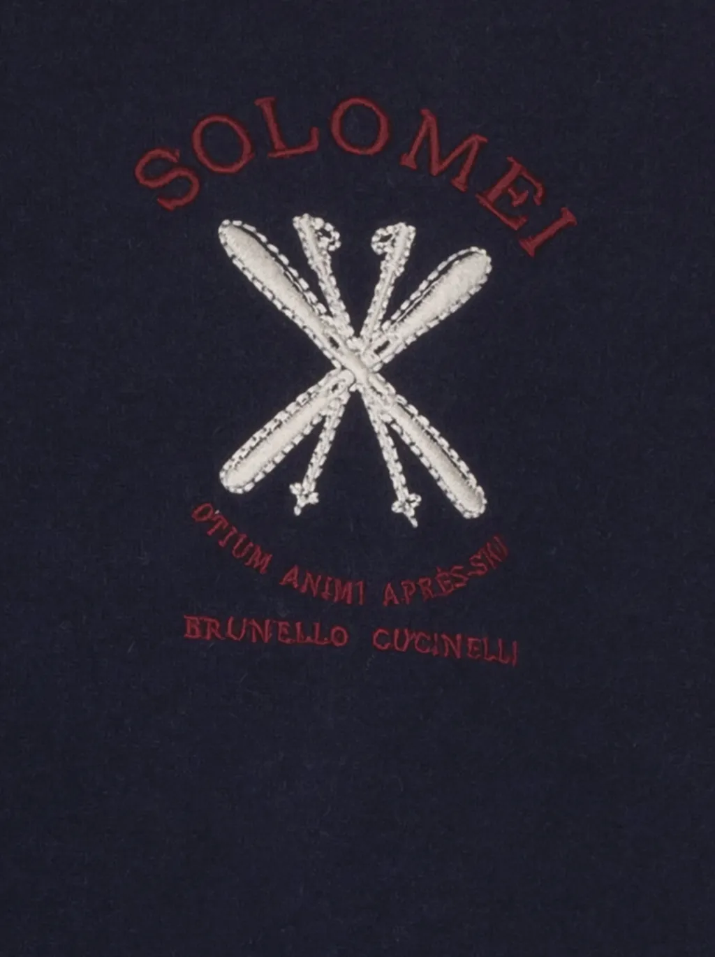 Embroidered Roll-Neck Sweatshirt