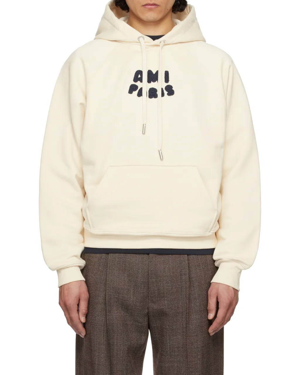 Ami Paris Logo Patch Hoodie