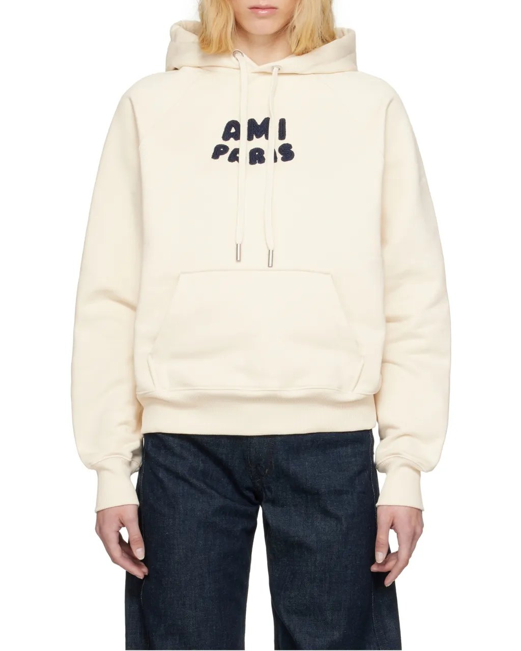 Ami Paris Logo Patch Hoodie