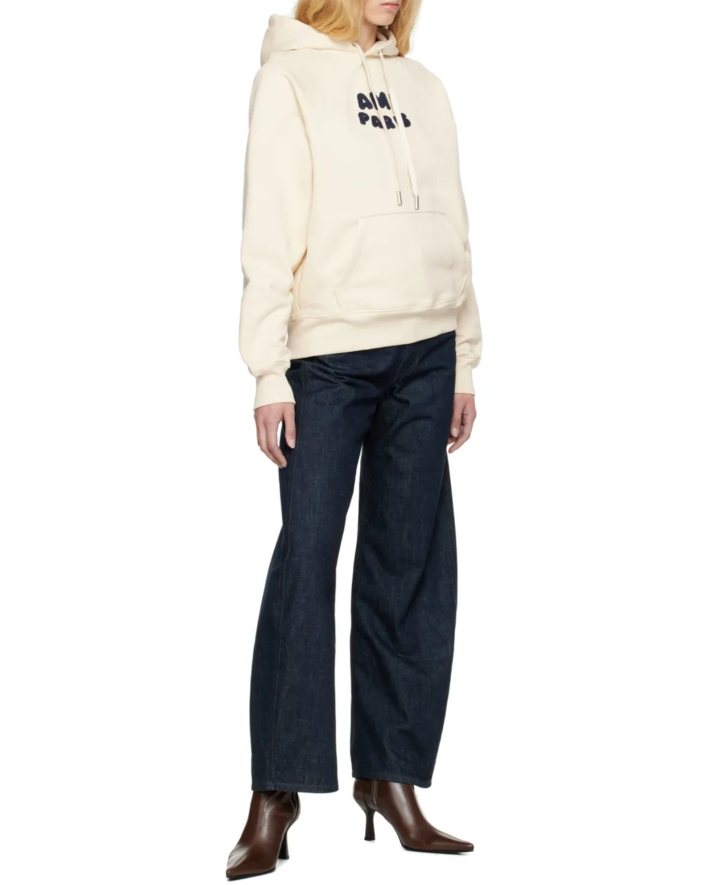 Ami Paris Logo Patch Hoodie