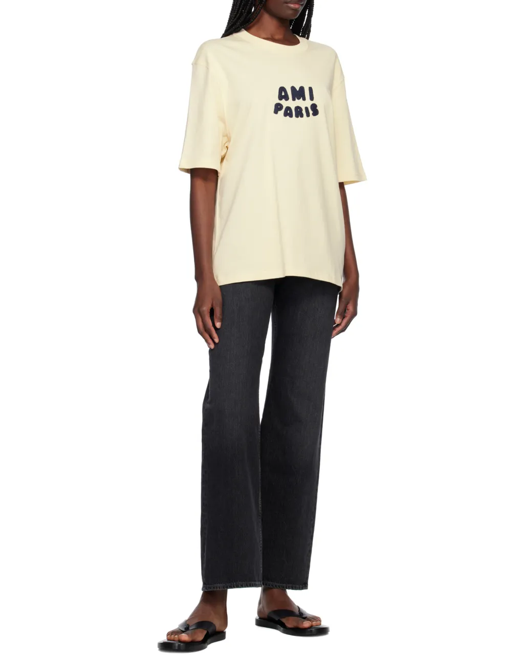 Ami Paris Logo Patch Crewneck T-Shirt