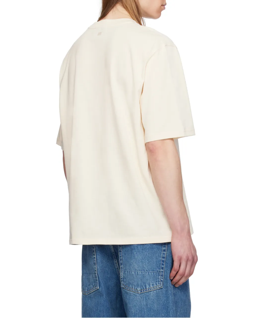 Ami Paris Logo Patch Crewneck T-Shirt