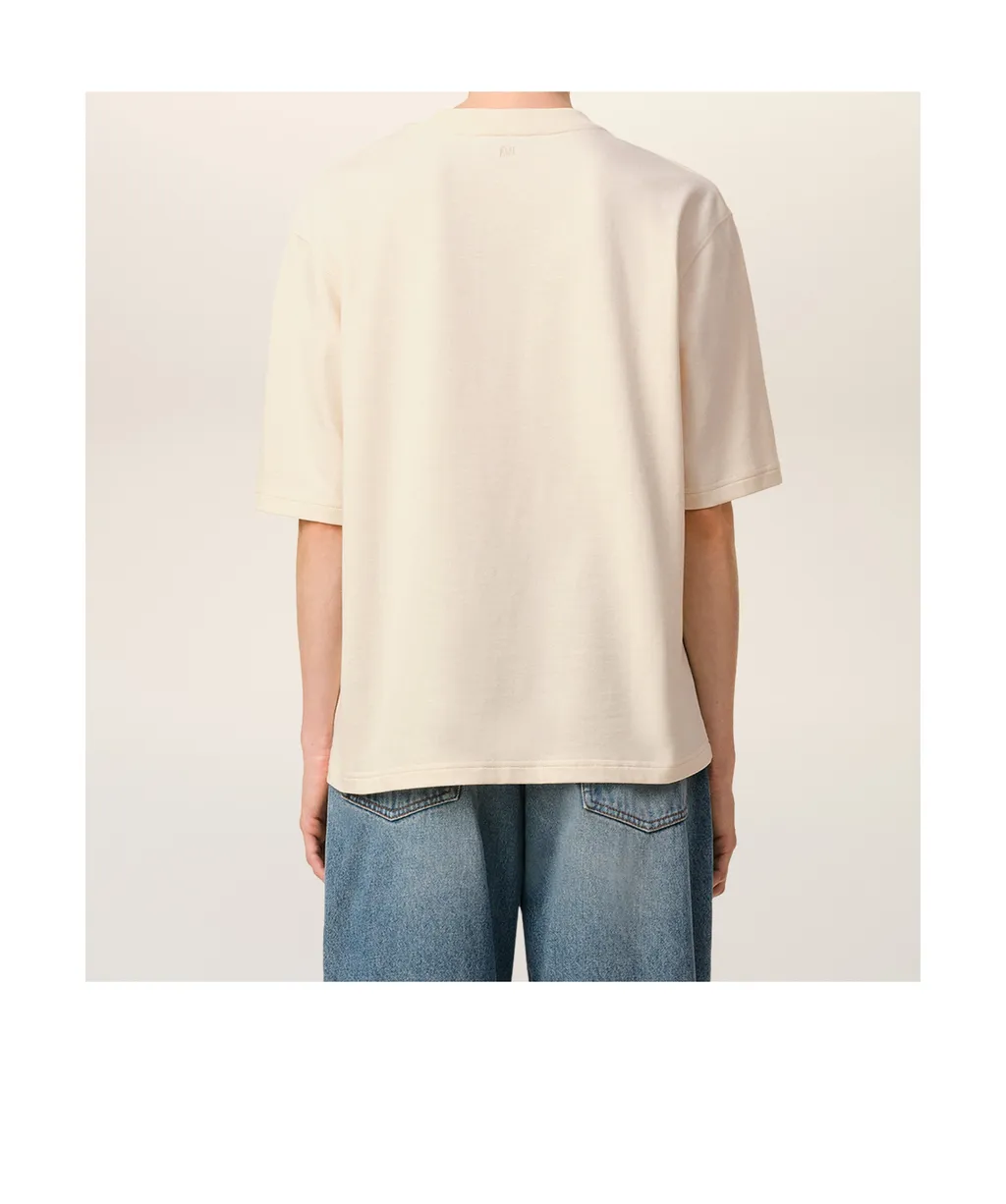 Ami Paris Logo Patch Crewneck T-Shirt