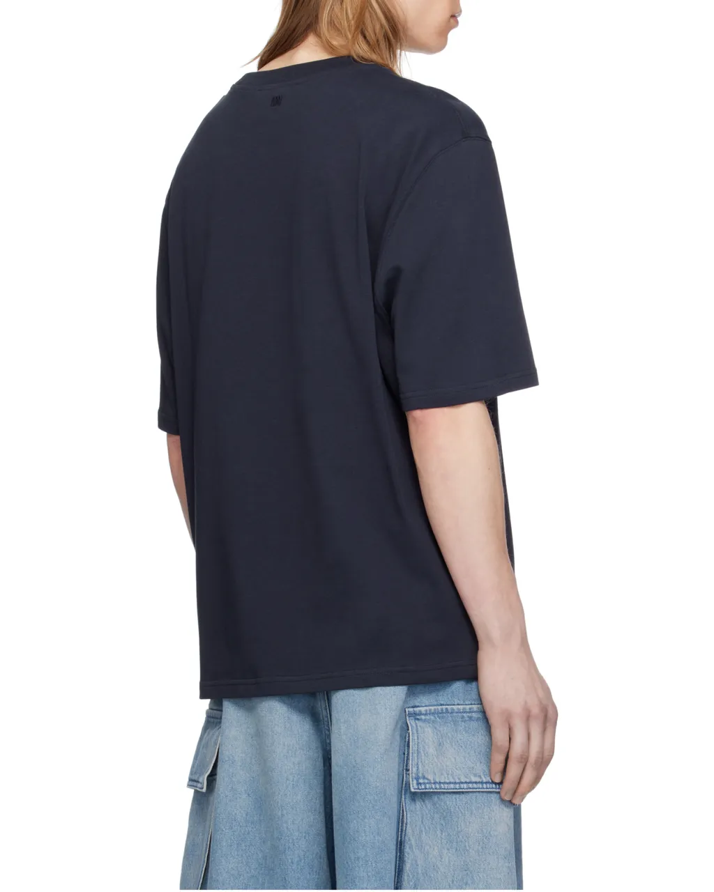 Ami Paris Logo Patch Crewneck T-Shirt
