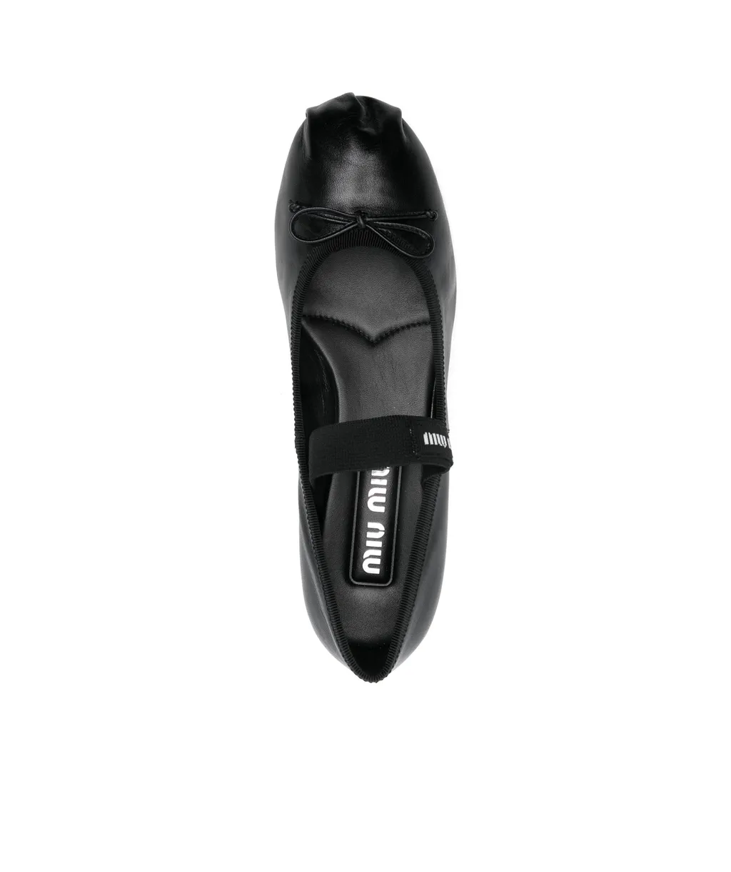 Miu Miu Bow-Detailed Ballet Pumps