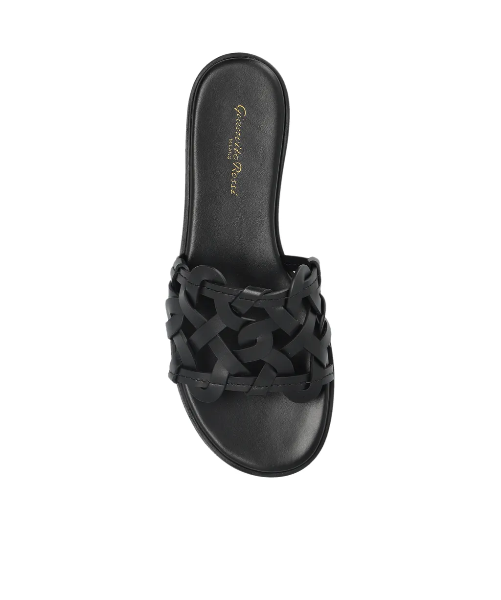 Gianvito Rossi Amalfi Interwoven Round Toe Sandals