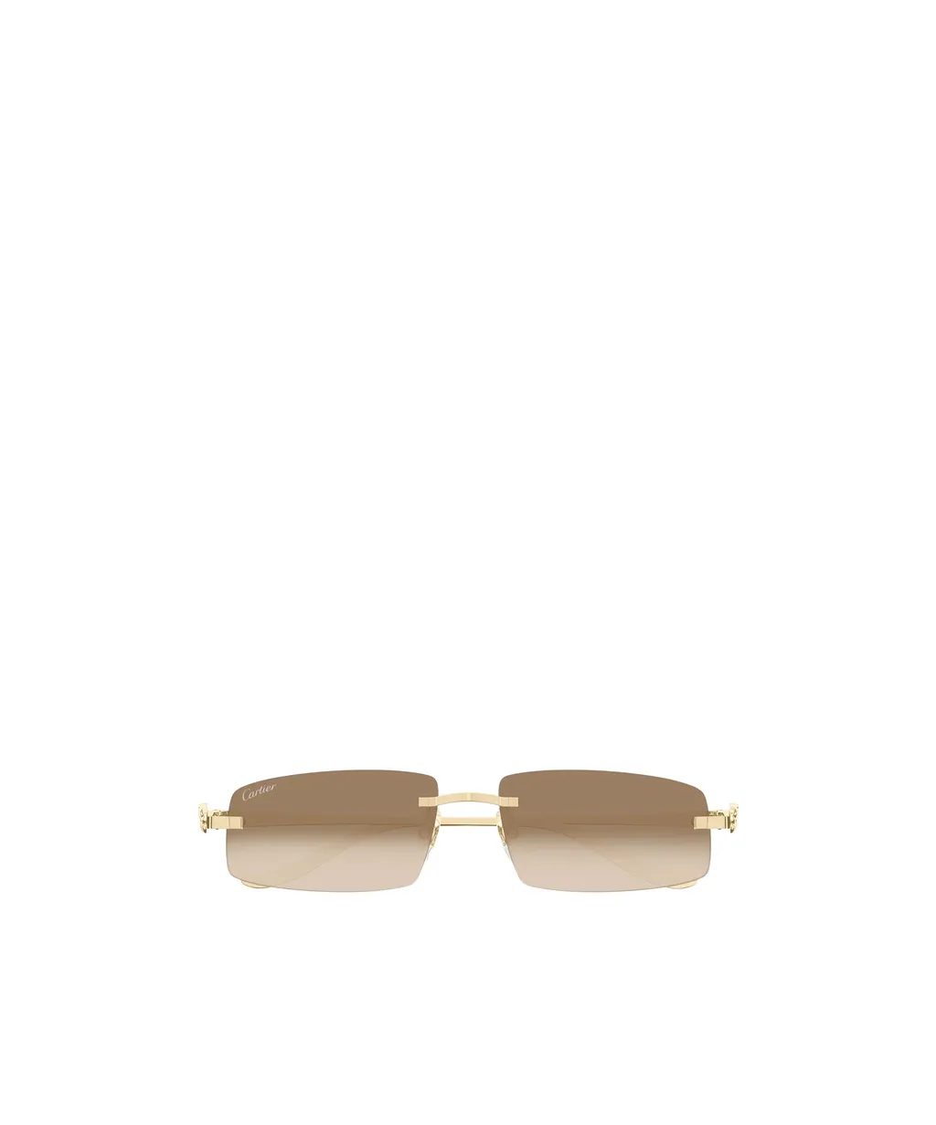 Cartier Eyewear Rectangle-Frame Sunglasses