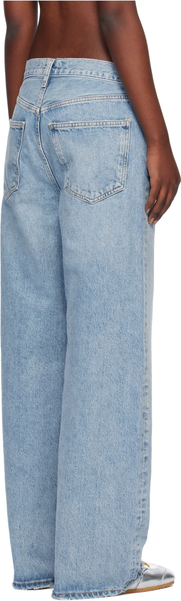Agolde Mid-Rise Tapered-Leg Jeans