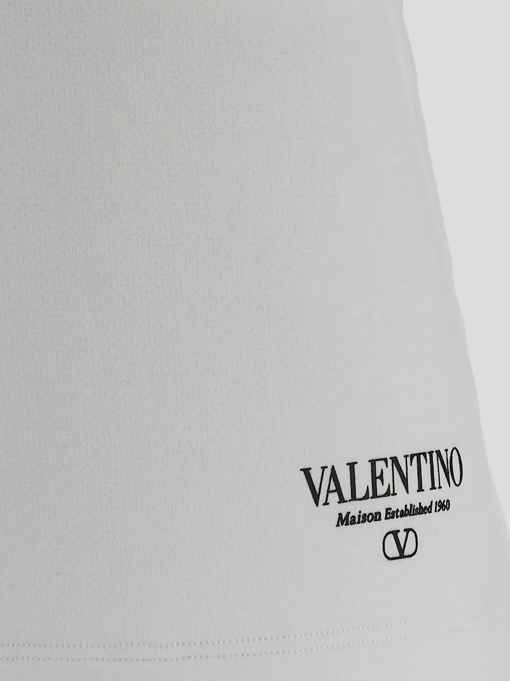 Valentino Logo Printed Straight Hem Shorts