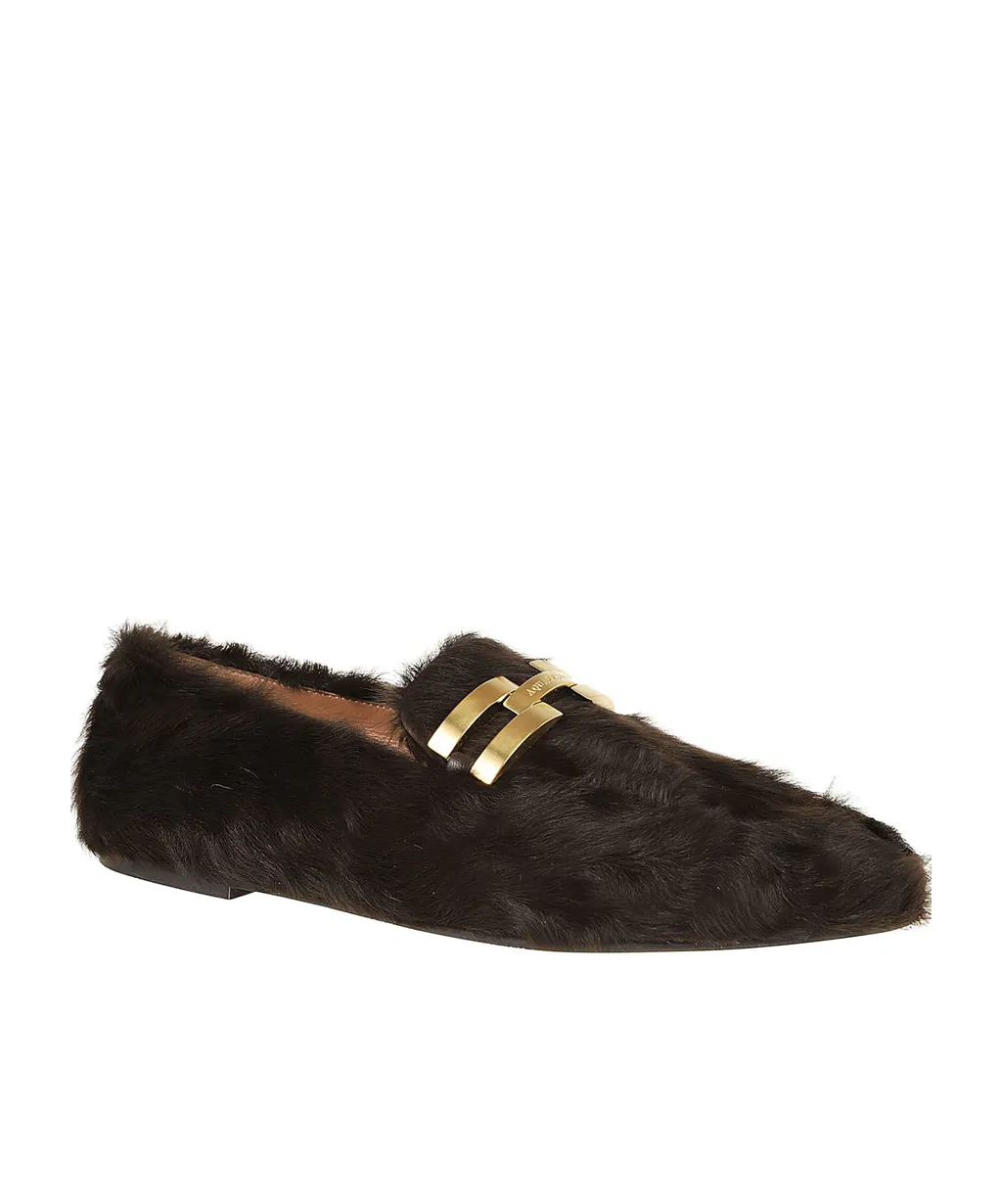 Aquazzura Furry Brandi Mocassins