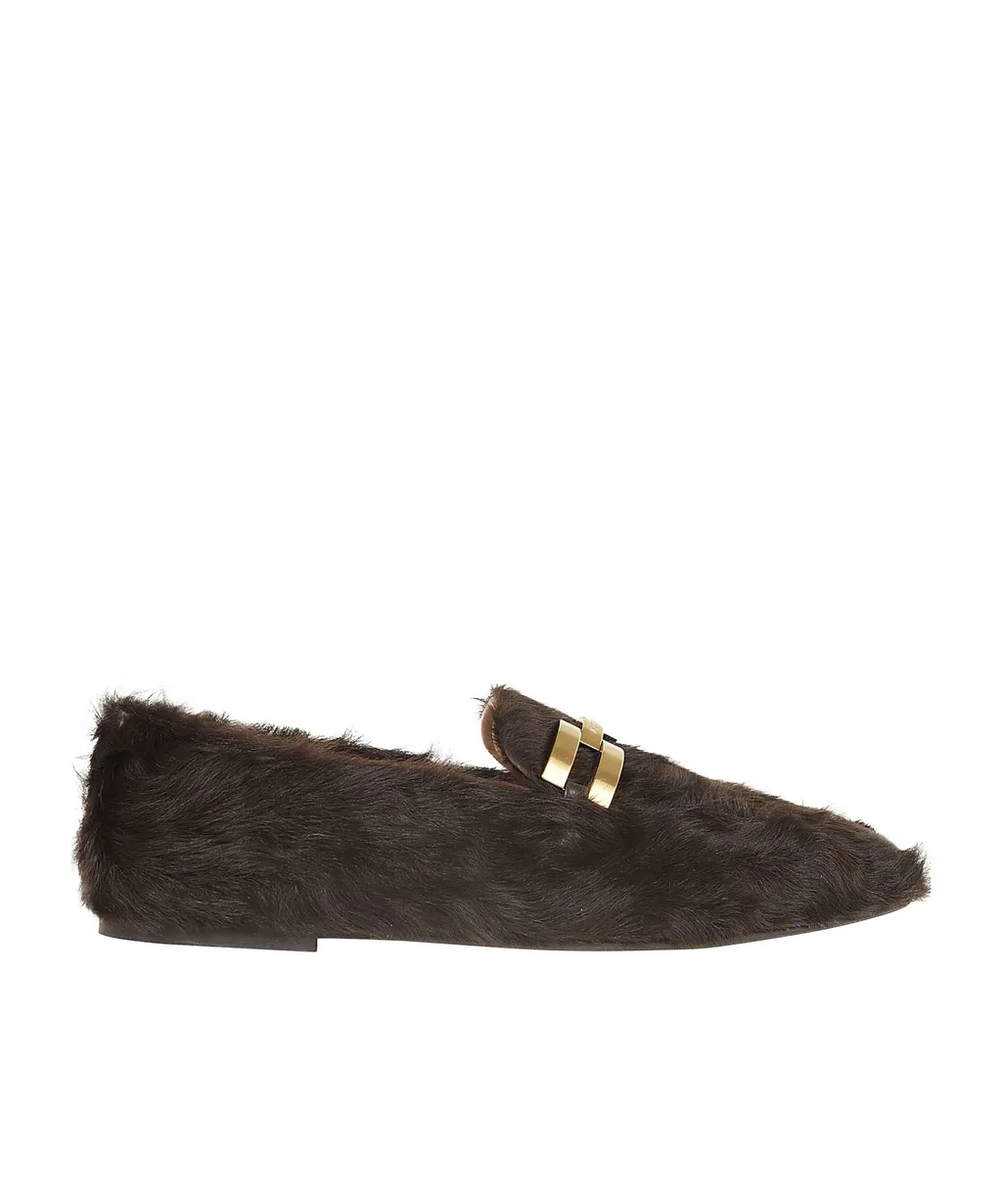 Aquazzura Furry Brandi Mocassins