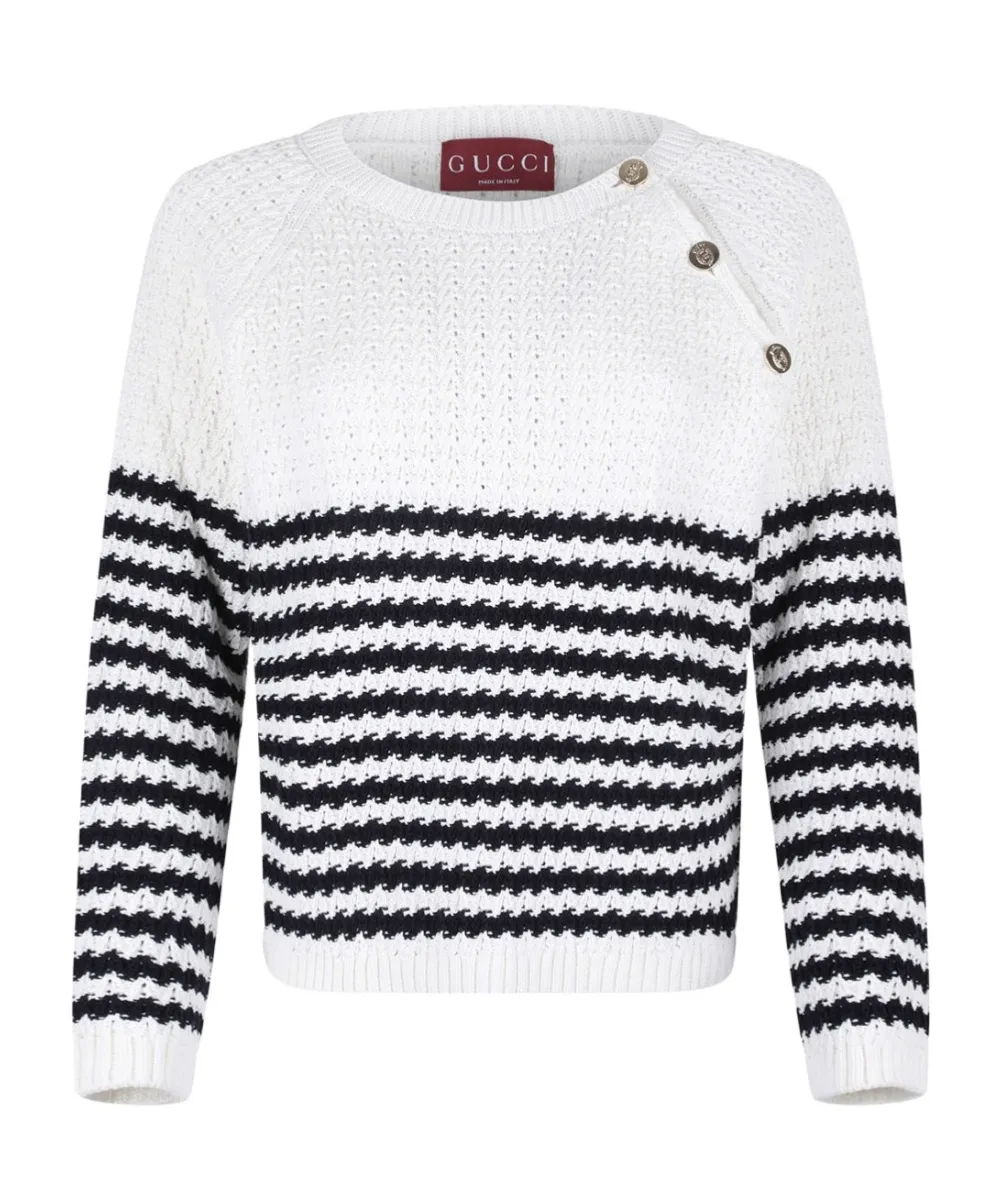 Gucci Striped Boxy Fit Jumper