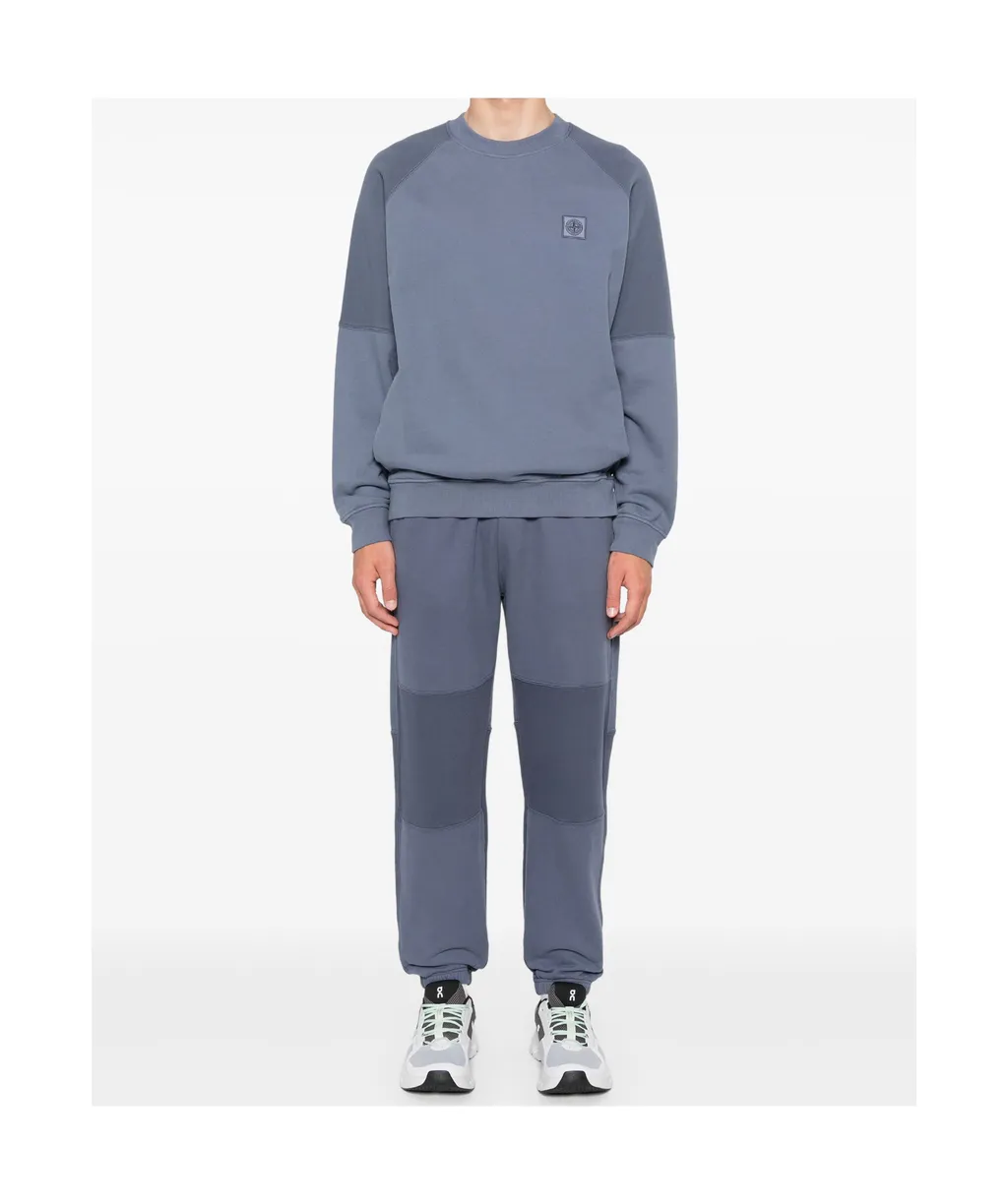 Stone Island Logo Patch Crewneck Sweatshirt