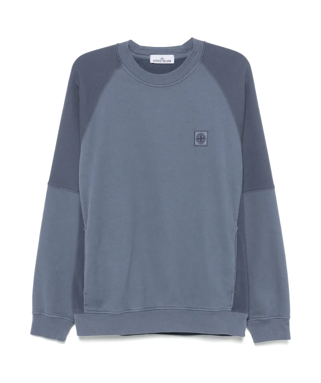 Stone Island Logo Patch Crewneck Sweatshirt