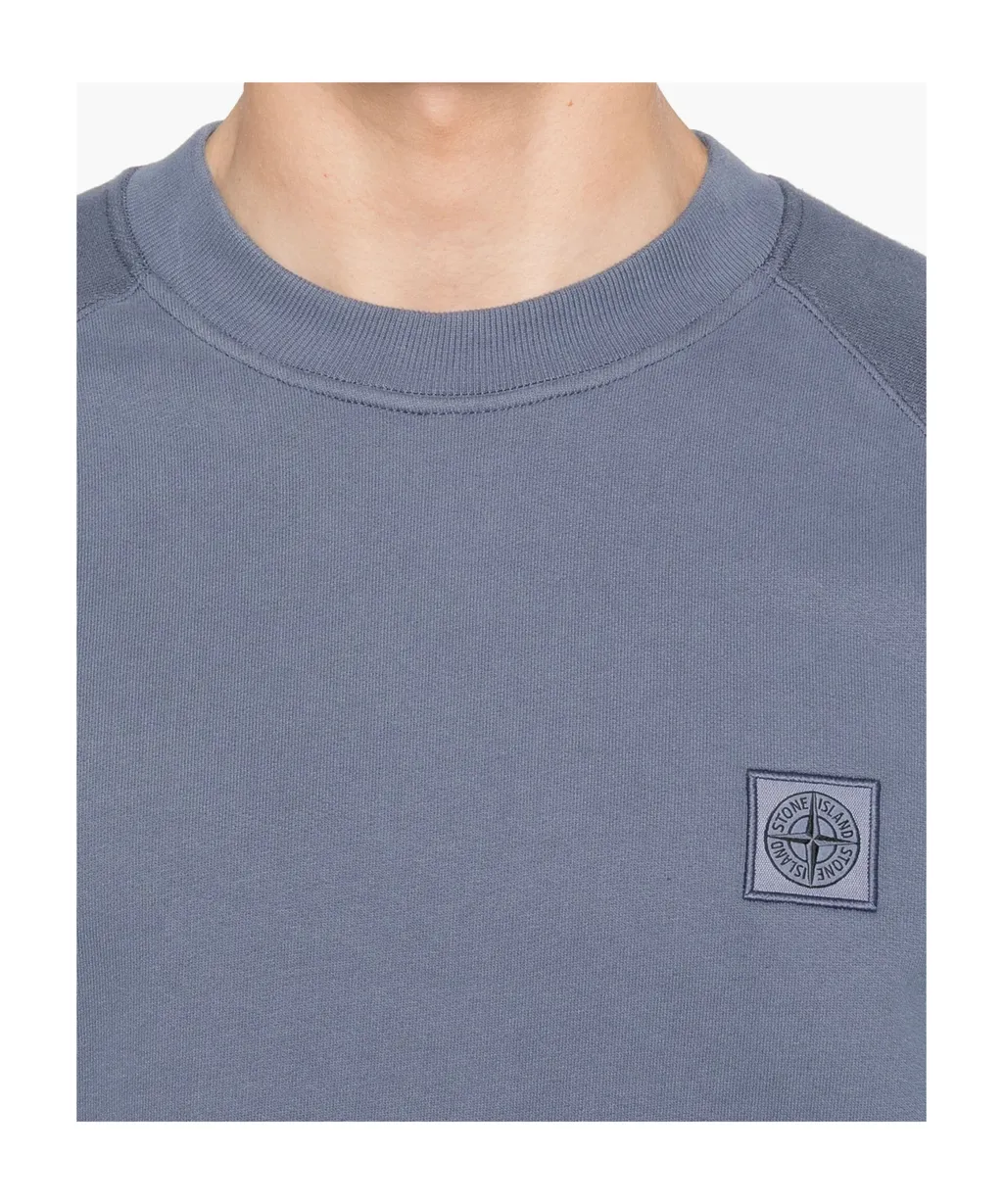 Stone Island Logo Patch Crewneck Sweatshirt