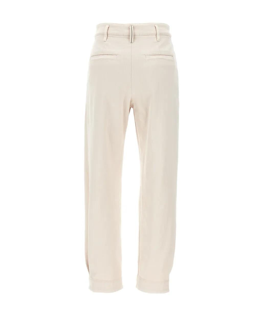 Brunello Cucinelli Pleated Straight Leg Jeans