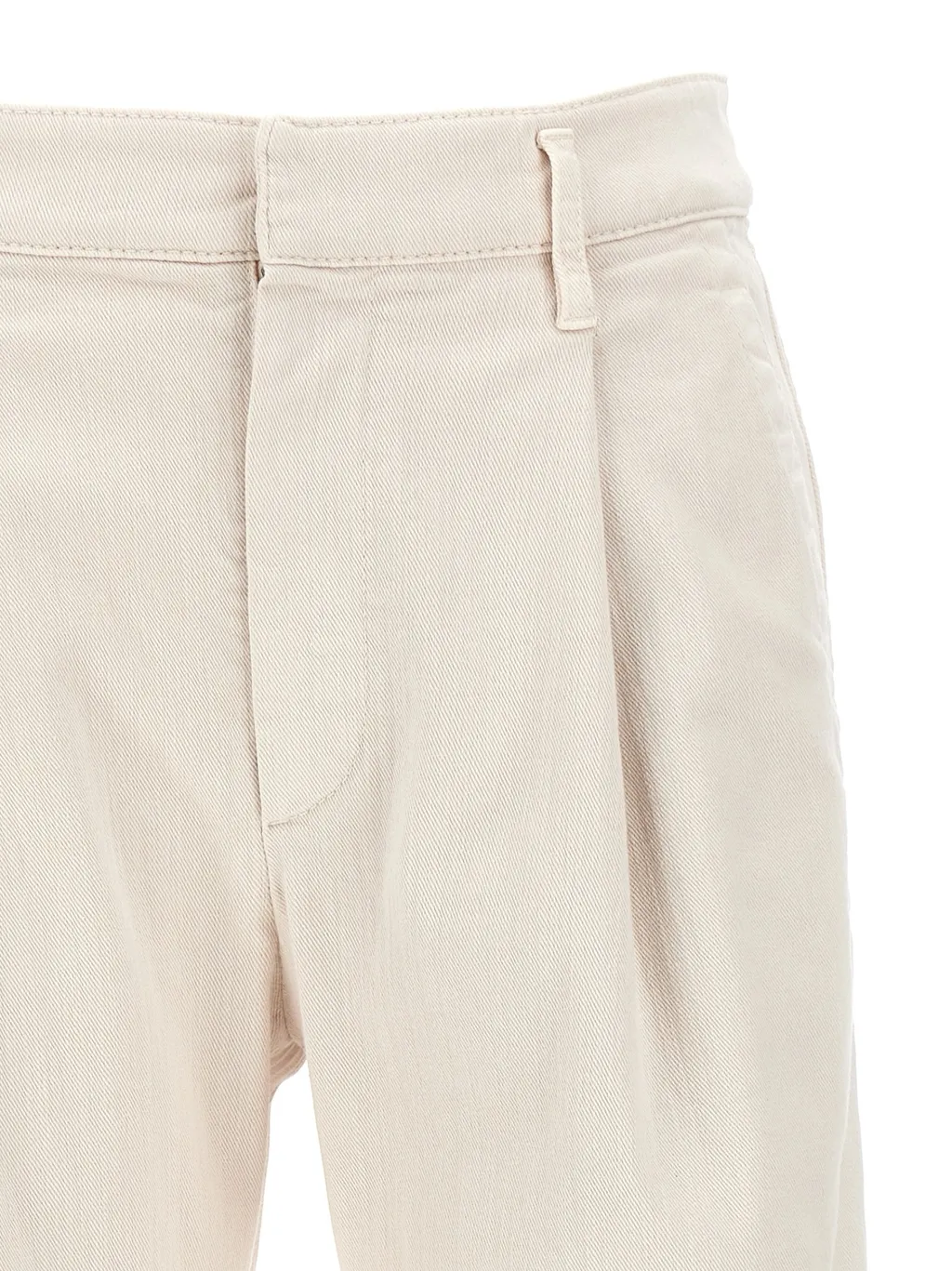Brunello Cucinelli Pleated Straight Leg Jeans