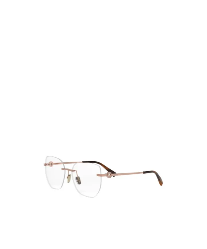 Bulgari Irregular Frame Glasses