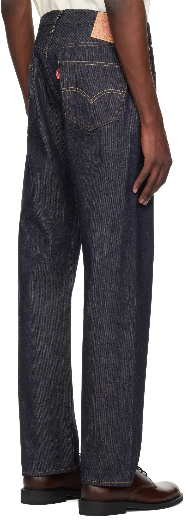 Navy 1955 501 Original Fit Selvedge Jeans