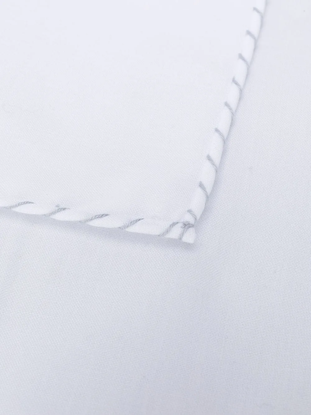 Contrast-Trim Cotton Handkerchief