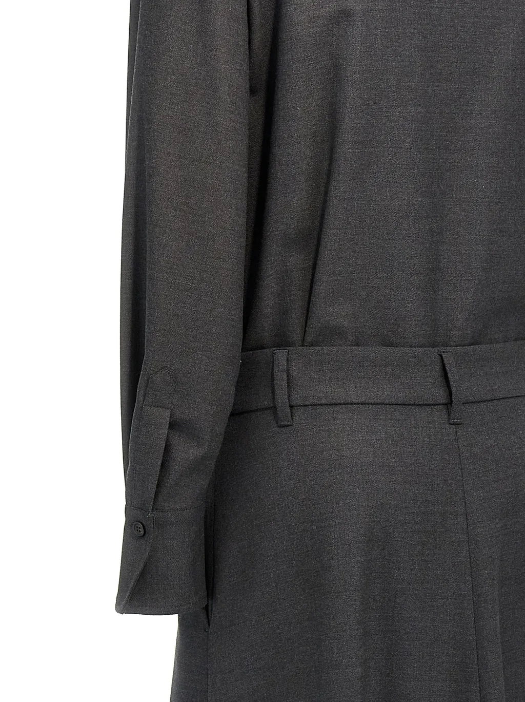 Brunello Cucinelli Chemisier Long Sleeved Flared Dress