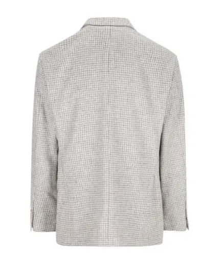 Brunello Cucinelli Houndstooth Deconstructed Cavallo Blazer